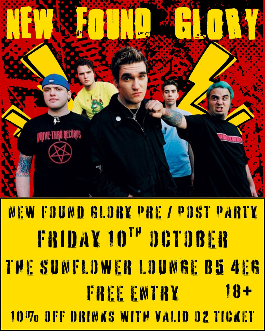New Found Glory Pre/Post-Party